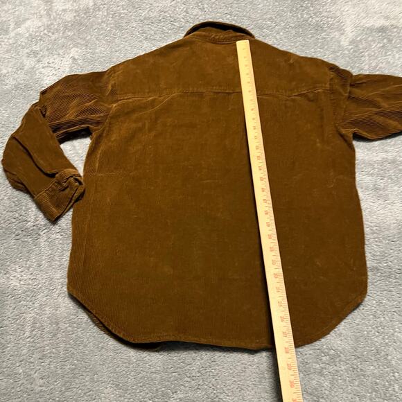 Kensie Jeans Shirt Womens Medium Brown Button Down Corduroy Jacket Shacket - Picture 5 of 8